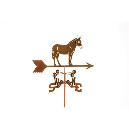 Ez Vane EZ Vane EZ1503-PT Mule Horse Weathervane with Post Mount EZ1503-PT